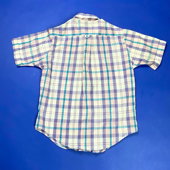 Vintage 90s Plaid Camp Shirt - Picture 4 of 5